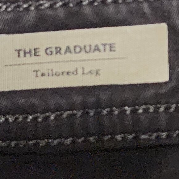 AG Adriano Goldschmied Black Wash The Graduate Tailored Leg Jeans - Picture 5 of 7